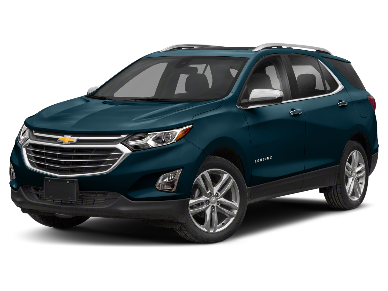 2019 Chevrolet Equinox Premier in Silver Ice Metallic — front three-quarter view