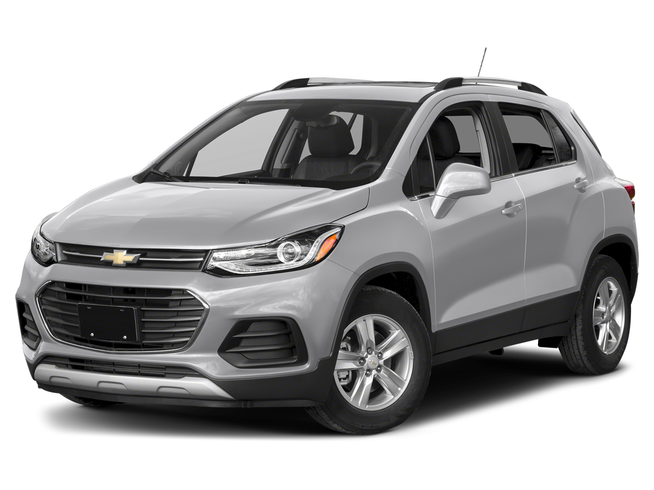2019 Chevrolet Trax LT in Silver Ice Metallic — front three-quarter view