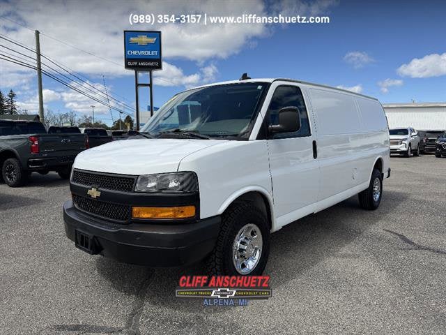 2020 Chevrolet Express Cargo 2500 RWD 2500 155" in Summit White — front three-quarter view