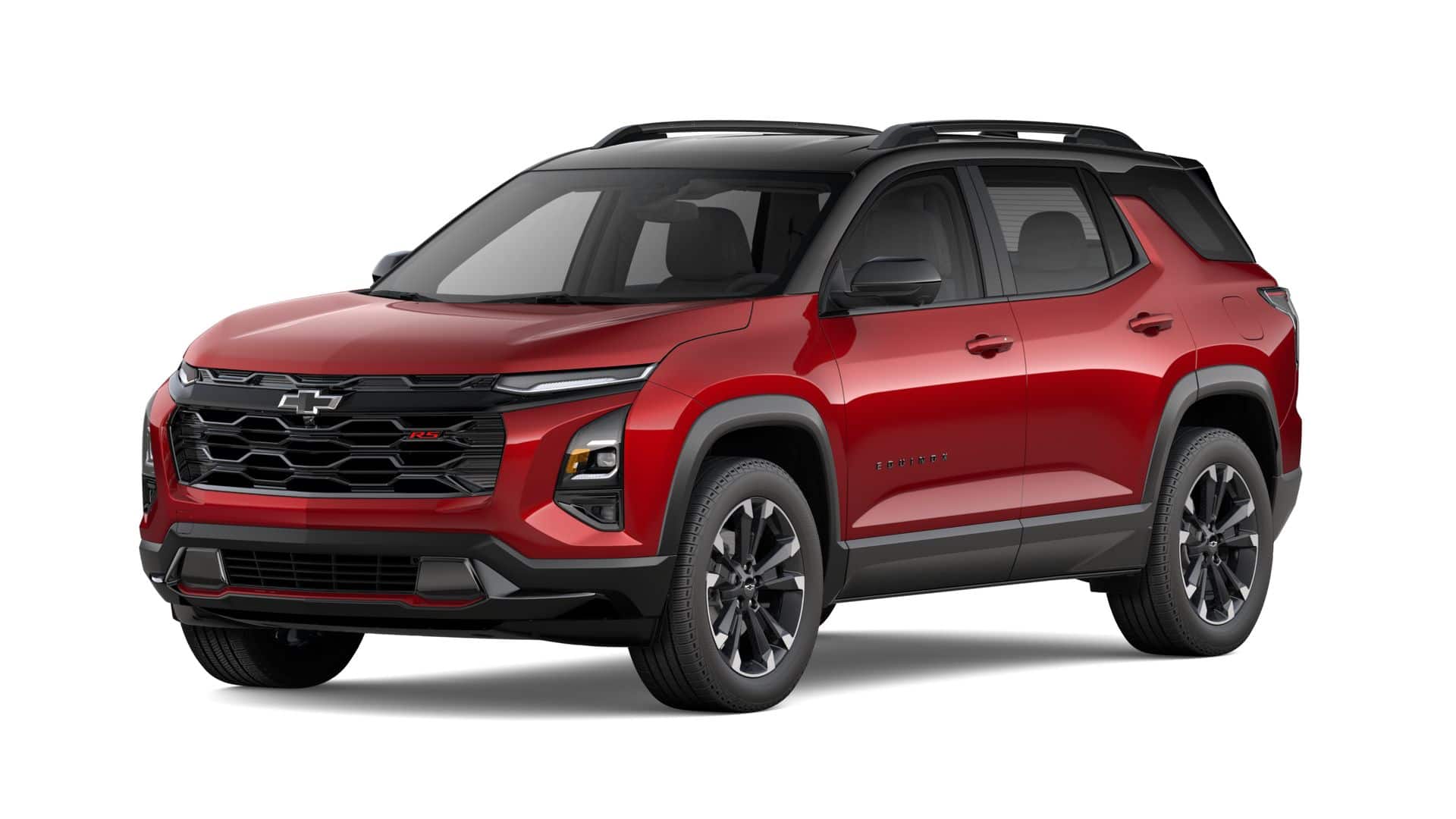 2027 Chevrolet Equinox FWD RS in Radiant Red Tintcoat — front three-quarter view