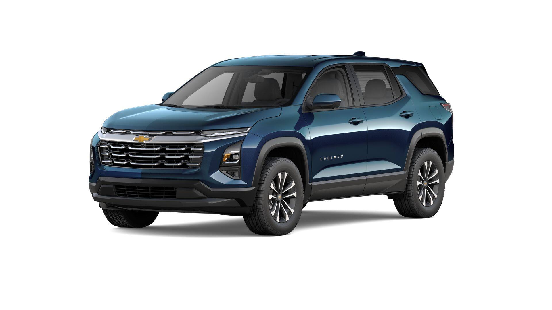 2026 Chevrolet Equinox LT in Lakeshore Blue Metallic — front three-quarter view