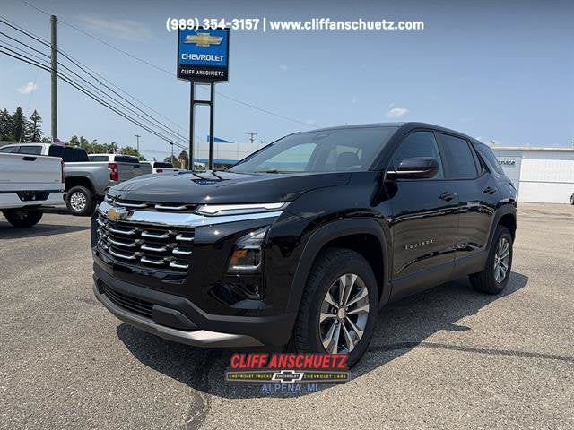 2026 Chevrolet Equinox LT in Mosaic Black Metallic — front three-quarter view