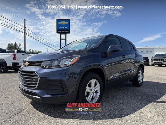 2019 Chevrolet Trax LS in Storm Blue Metallic — front three-quarter view