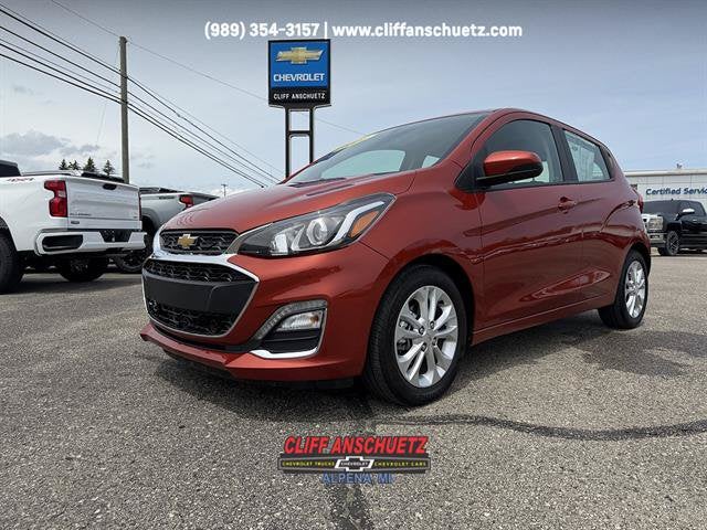 2022 Chevrolet Spark 1LT Manual in Cayenne Orange — front three-quarter view
